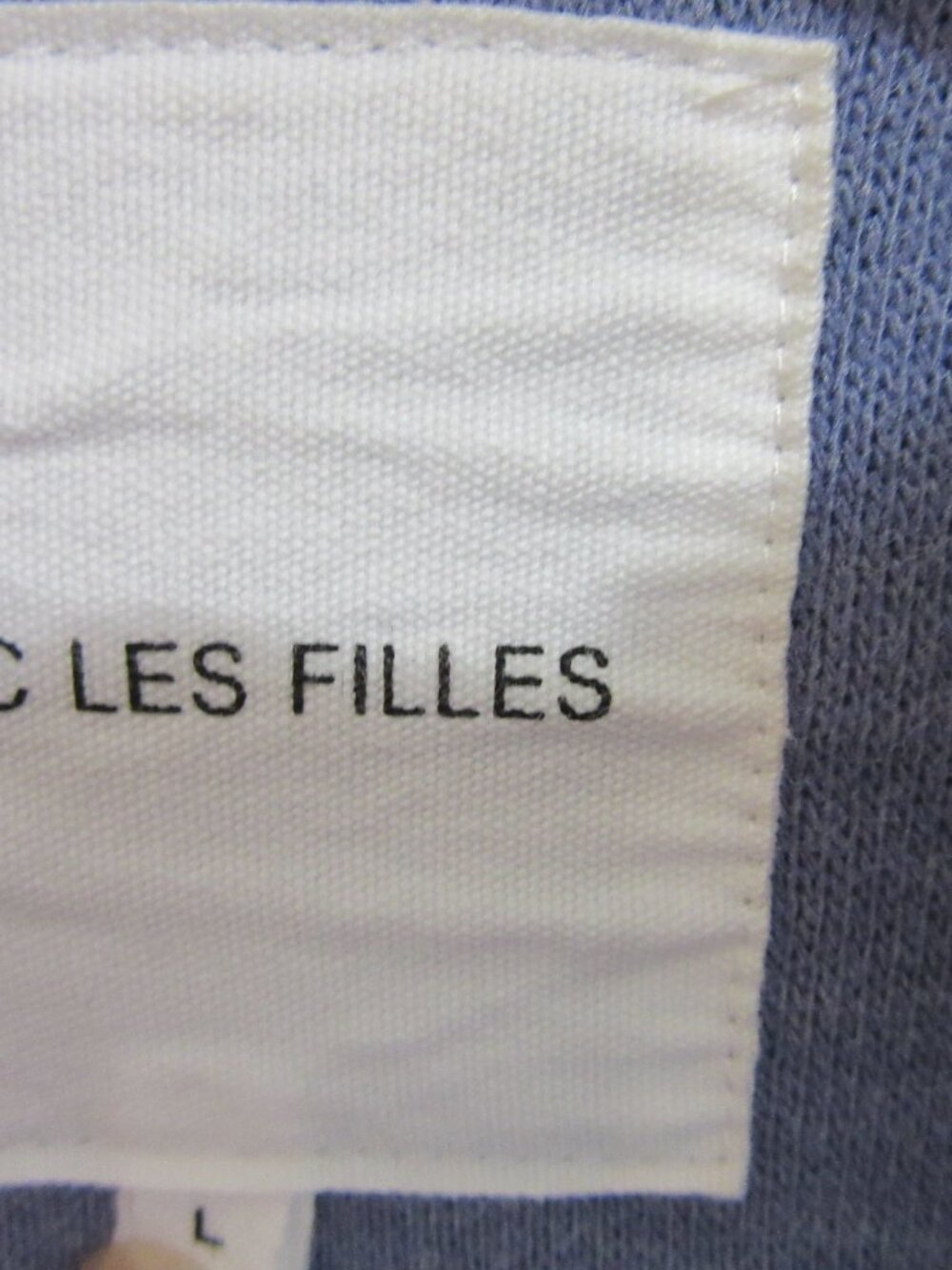 AVEC LES FILLES Blue L Outerwear Long Sleeve Collared Button Closure Jacket - Picture 2 of 4